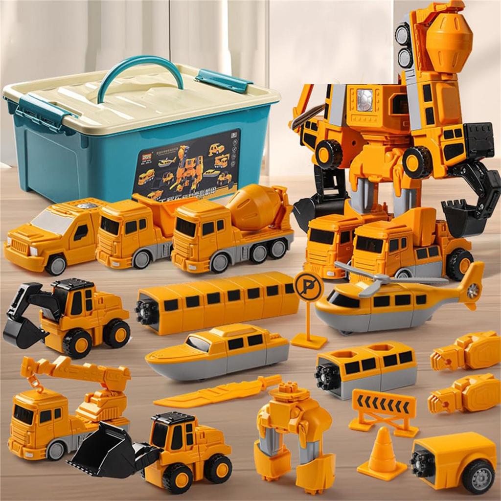 Modular Transforming Toy Set, Magnetic Toys Magnetic Transform Engineering Car Toy, Gifts For Boys Kids