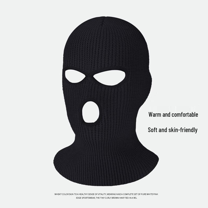 LCsanyp Gestrickte 3-Loch Sturmhaube