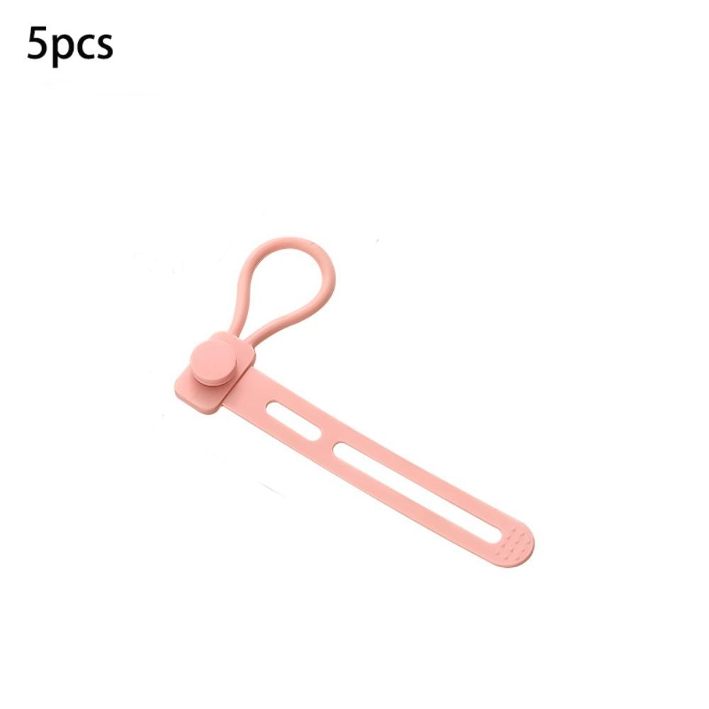 5pcs Adjustable Length Cable Ties Multipurpose Cord Management Straps Cord Organizer  Home Office