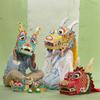 2 Pcs National Tide Dragon Boat Dragon Dance DIY Making Material Mid-Autumn Festival Handmade Kid Gift Paper Toys Party Decor