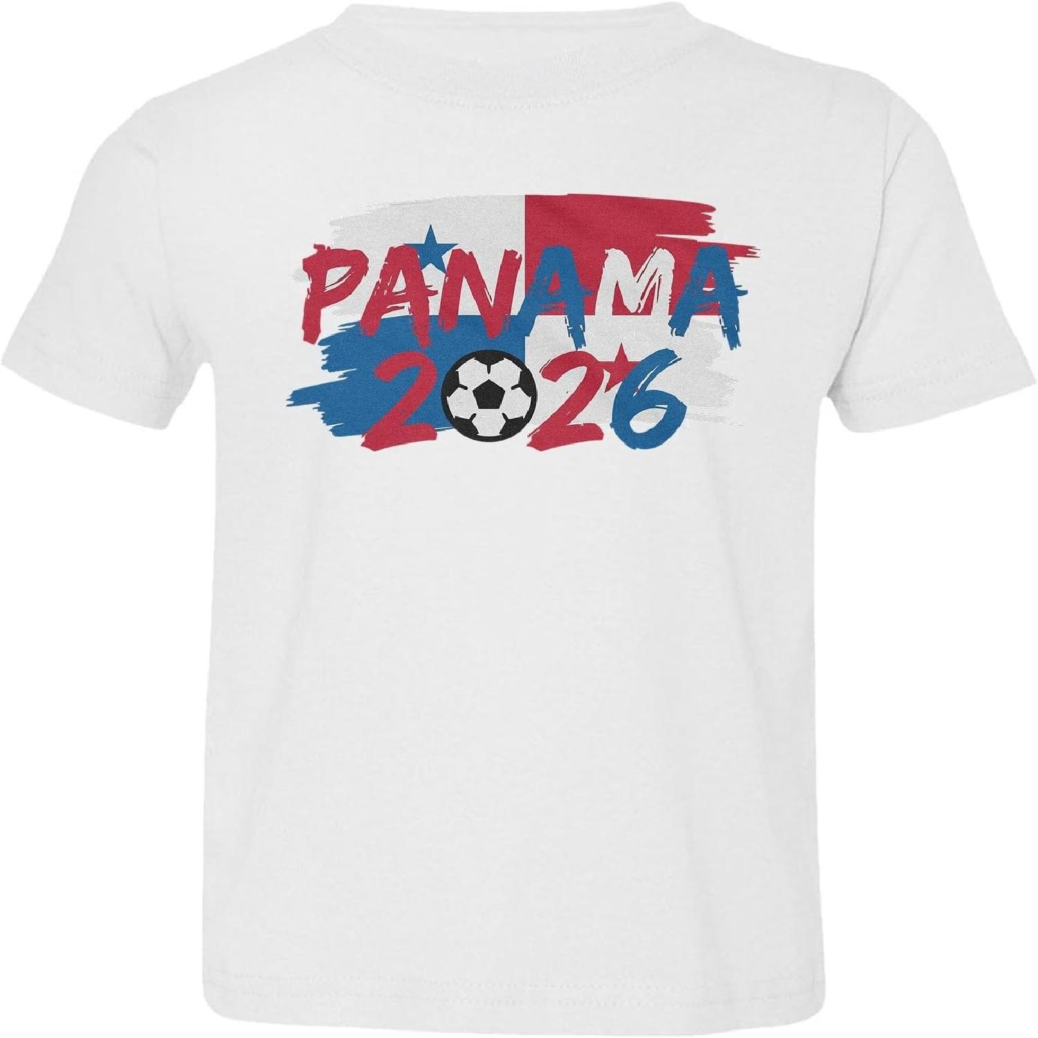 Panama Tribute Flag Graphic - 2026 Soccer Fans Toddler T-Shirt S