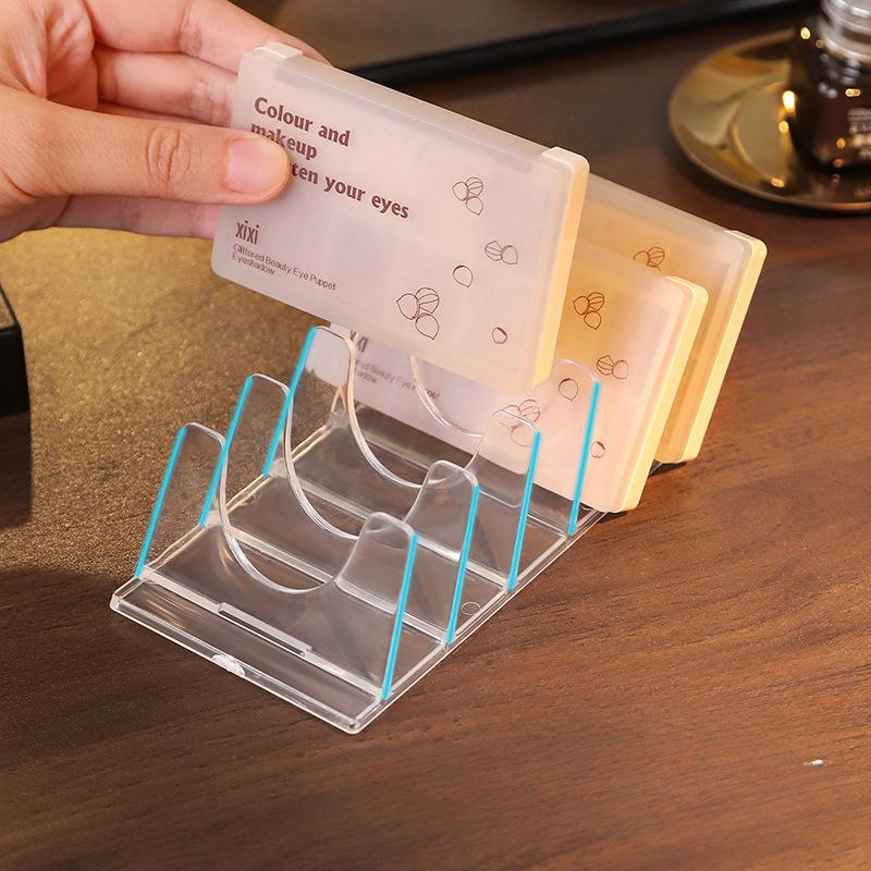 Transparent Partition Desktop Eye Shadow Storage Rack Powder Makeup Organizer Cosmetic Display Dresser Clear Makeup Holder