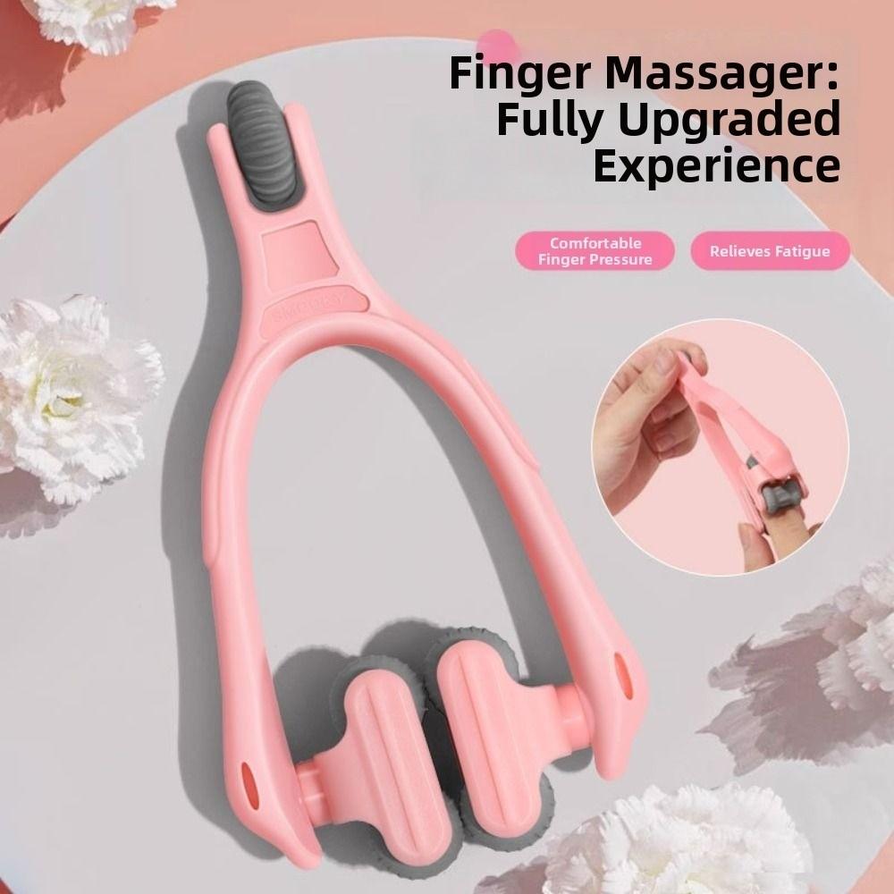 Dual Rollers Dual-Row Roller Rotatable Finger Massage Tool Creative Gift Finger Joints Massager