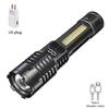 High Power LED COB Flashlight Built-in Large Capacity Battery Rechargeable Torch For Outdoor Camping Emergency Zoom Lantern