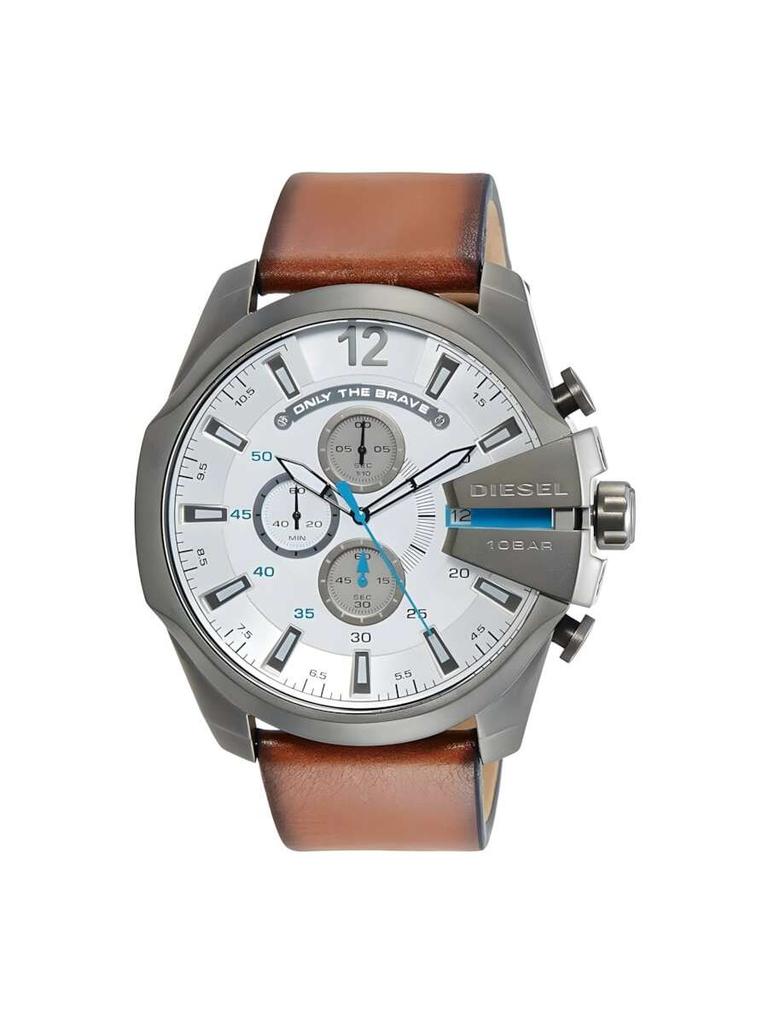 Meg's Classic Casual Herren-Quarzuhr DZ4280 - Rundes Zifferblatt und Lederarmband - Ideales Geschenk für Geburtstage oder Feiertage.