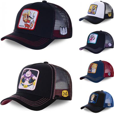 Wysokiej jakości Anime Cartoon Anime czapka z daszkiem typu snapback unisex kobiety Hip Hop tata siateczkowa czapka typu Trucker Dropshipping