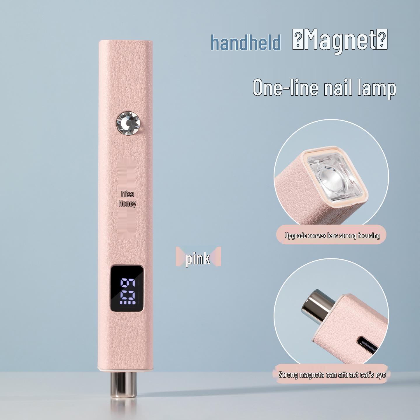 

Portable White Light Magnetic Nail Art Lamp - No Blackening, Fast Drying, Nail Salon Essential