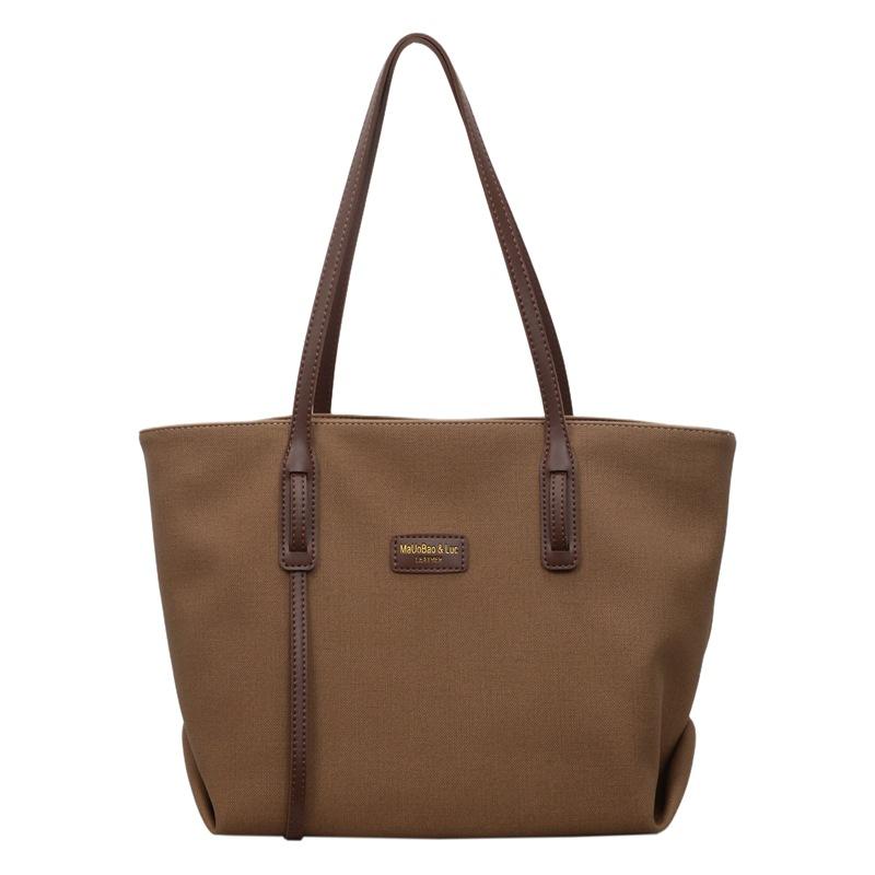 Casual large-capacity bag women's autumn new versatile commuter class shoulder bag simple tote bag