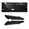 Black Toyota Alphard 30 Series Door Kick Guards - Scratch Protection