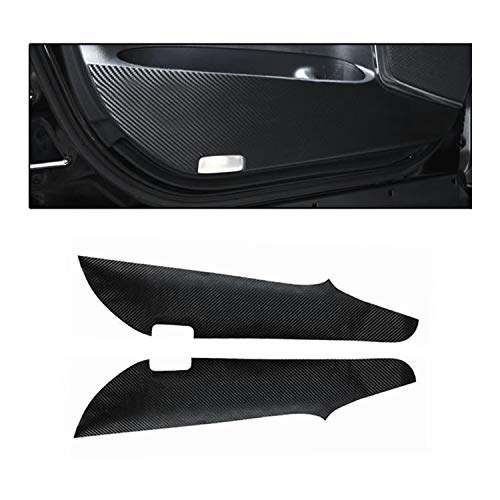 Black Toyota Alphard 30 Series Door Kick Guards - Scratch Protection