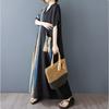 Xitao Print Stripe Contrast Color Pocket Dress ZMY1032