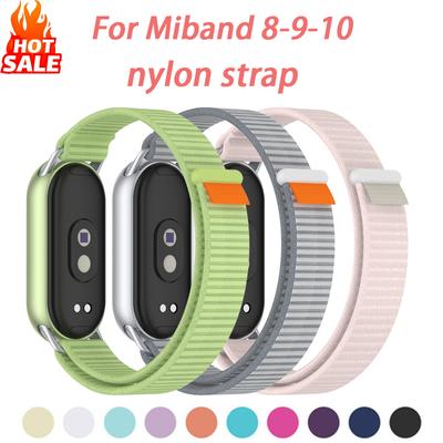 Curea din nailon pentru Mi Band 10 9 8 Curea Bandă Smartwatch pentru Xiaomi Smart Band 8 NFC Curea Miband 9 Accesorii de schimb