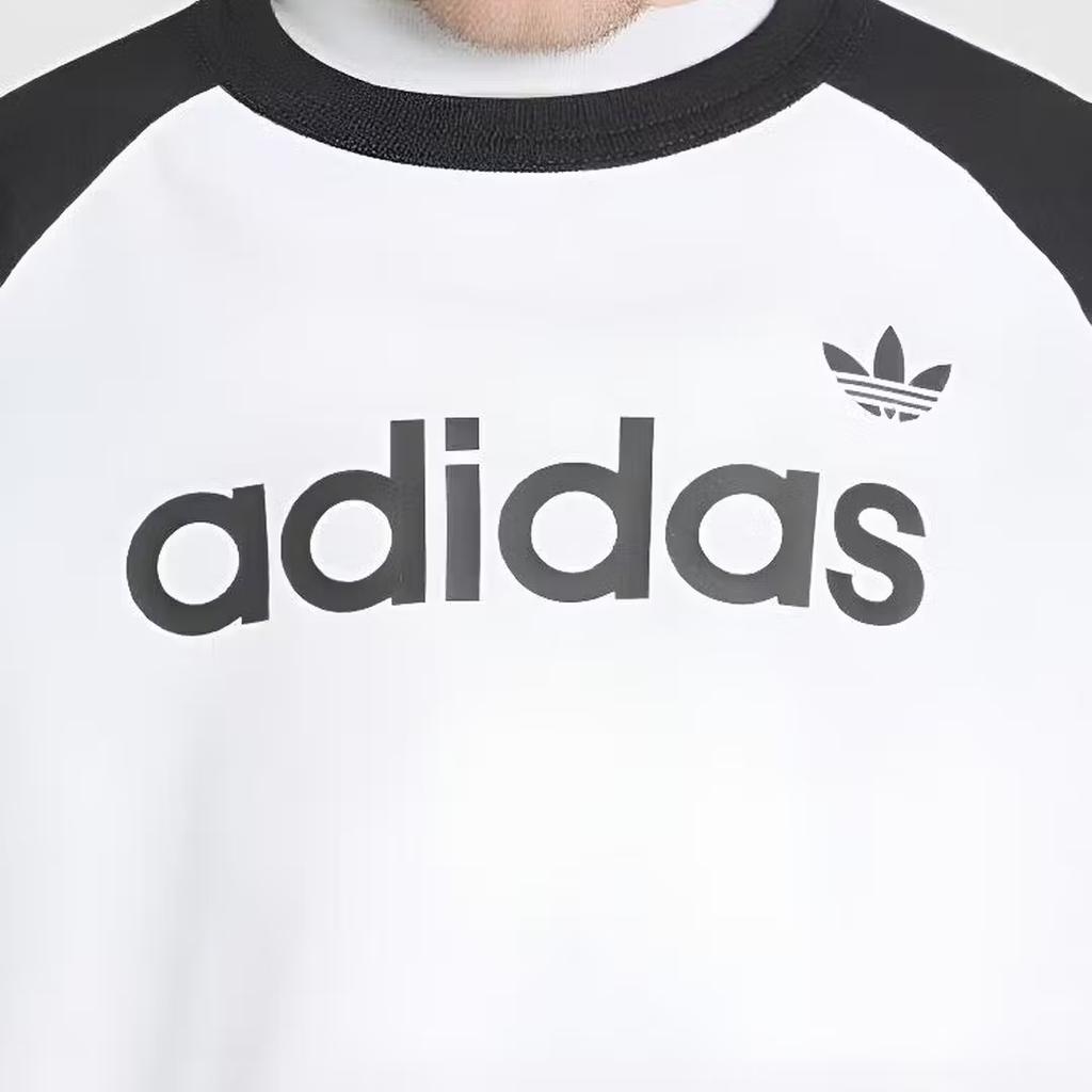 adidas Originals Casual Sports Suit Round Neck Striped Short Sleeve Kids Suits KD5777