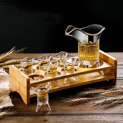 10ml/100ml-6 Adet/takım Şeffaf Şarap Bardağı Seti Alkollü İçki Bardağı Brendi Viski Votka Shot Bardağı İskandinav Tarzı Aile Partisi Şarap Seti