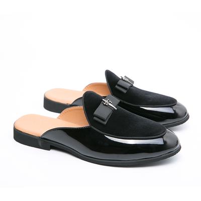 Summer Half Shoes for Men Breathable Loafers Slippers Man Outdoor Men Casual Shoes Mules Slip On Flats Leather Sandals