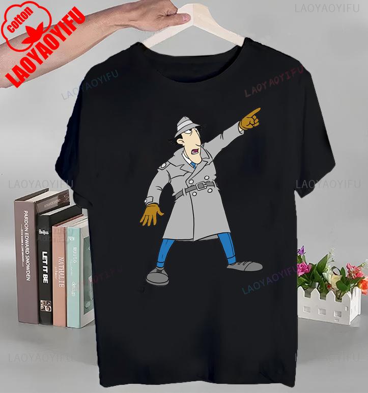 Animiertes Inspektor Gadget T-Shirt Oberteile Animiertes Inspektor Gadget T-Shirt Hochwertige Baumwolle