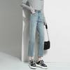 Autumn 2025 Women's High Waist Straight Leg Jeans: Slimming Petite Plus Size Cropped Cigarette Pants