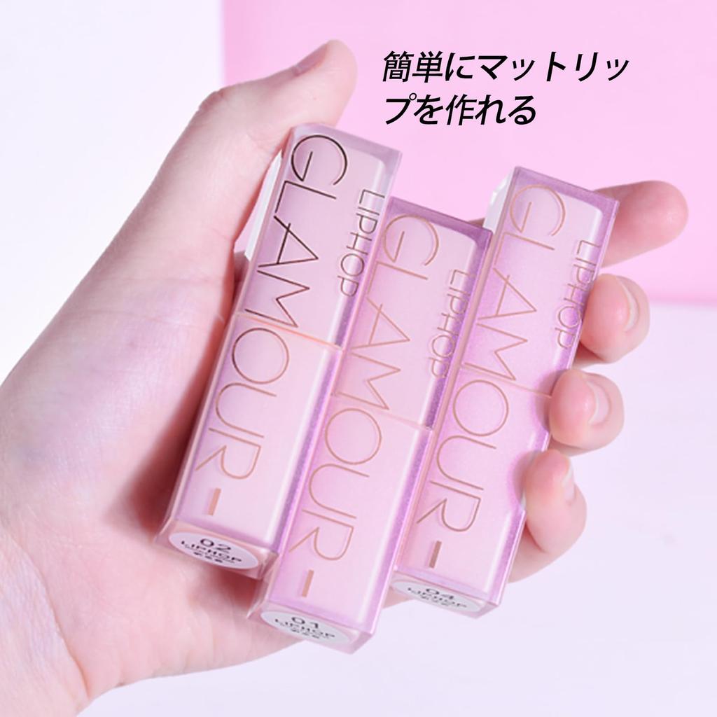 Aopoka Matte Lip Color Highly and 5 Shades Apple Lipstick, 3.8g, Long-Lasting Tint, Stay, Pigmented, Bright, Shiny, Vegan, Cruelty-Free, (#2 Red)