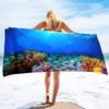 Sea World Beach Towel for Kids, Girl, Boys, Men, Women, Turtle Bath Print Pool Super Soft Plush