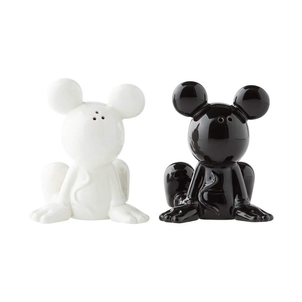 Enesco Salt Pepper Set Mickey Black White 6003748 & &