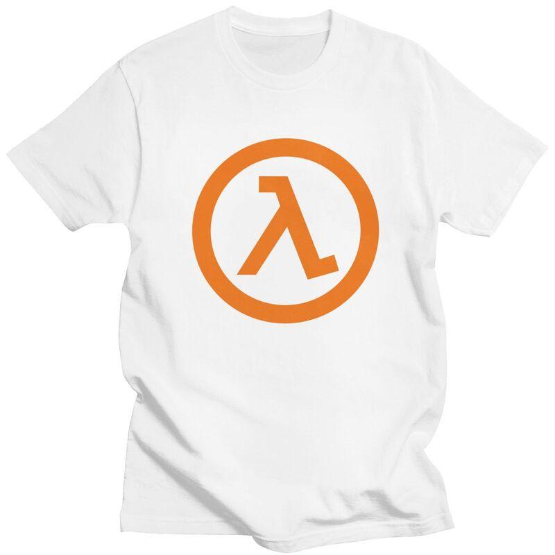 Custom Hot Game Half Life Lambda Logo T Shirt for Men Tshirt Fashion Tee Tshirt Slim Fit