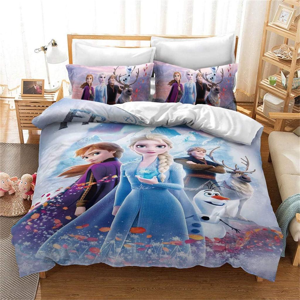 Three-Piece 3D Digital Printing Quilt Cover Pillowcase