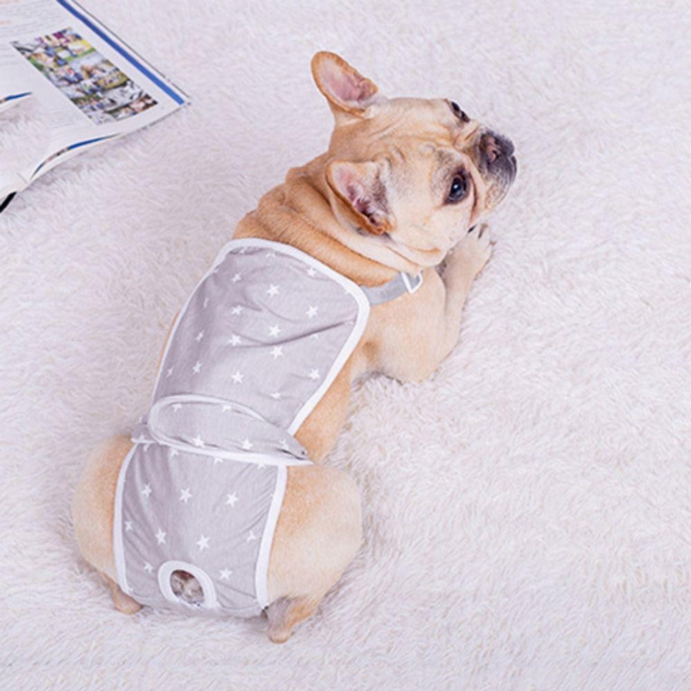 Soft Dog Sanitary Pantie Star Pattern Dog Menstruation Pant Female Dog Shorts  For Four Seasons