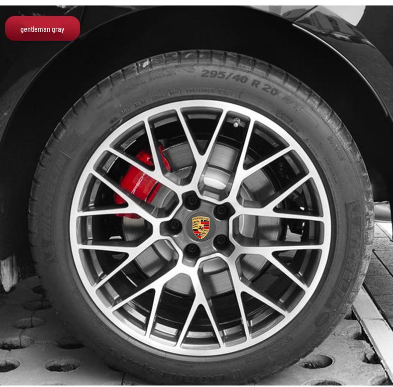 Compatible Porsche Wheel Caps for Cayenne, 911, Panamera, Macan - Color Logo Center Tire Caps