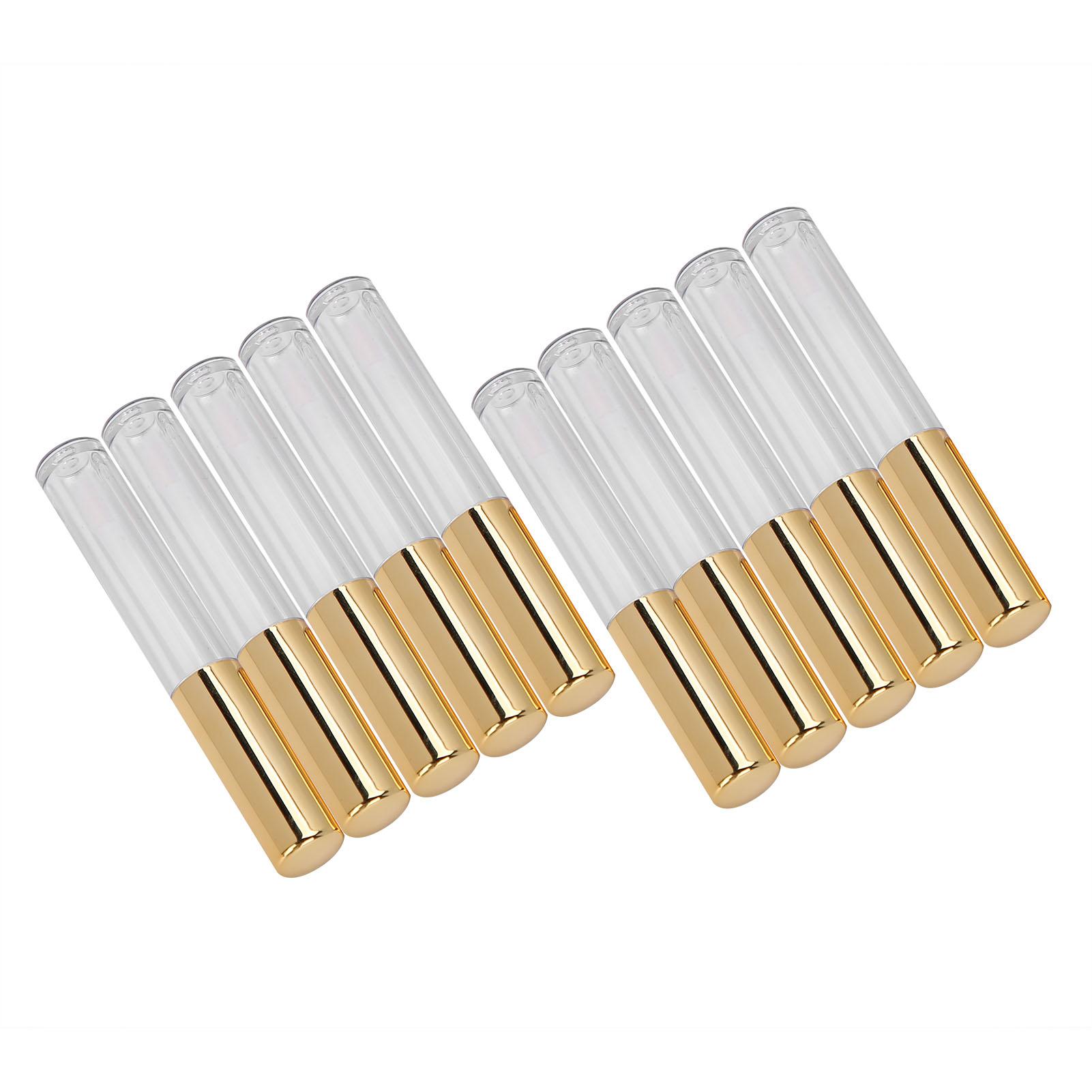 

Пустой тюбик для блеска для губ, контейнер для многоразового использования для самодельного блеска для губ, дорожный, прозрачный флакон для помады