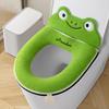 Schattig pluche kikker toiletbrilkussen met rugleuning (2 stuks)