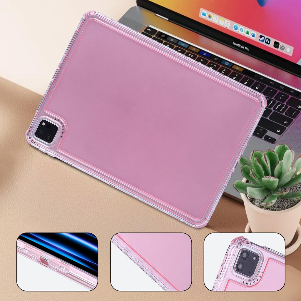 Clear Case for iPad Pro 11 (2022)/(2021)/(2020)/(2018) 3 in 1 PC + TPU Shockproof Tablet Cover