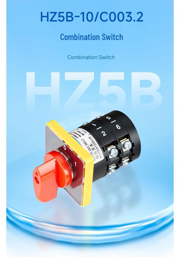 Zhuochao HZ5B-10/C003.2 Universal 0-1 Two-Speed Rotary Switch