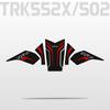 Benelli TRK502X Fuel Tank Anti-slip Protective Decal Sticker Set