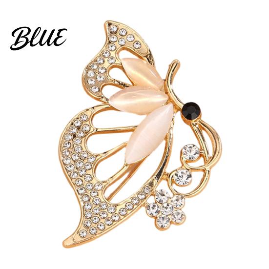 Anti-rust Brooch Zinc Alloy Pin Butterfly Shape Lapel Badge
