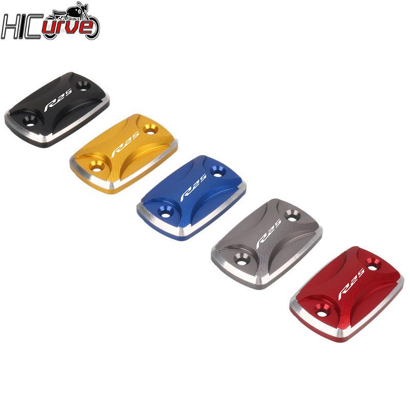 Motorcycles Front Brake Reservoir Fluid Tank Cover Oil Cup Cap For YAMAHA YZF-R25 YZFR25 YZF R25 2015-2023