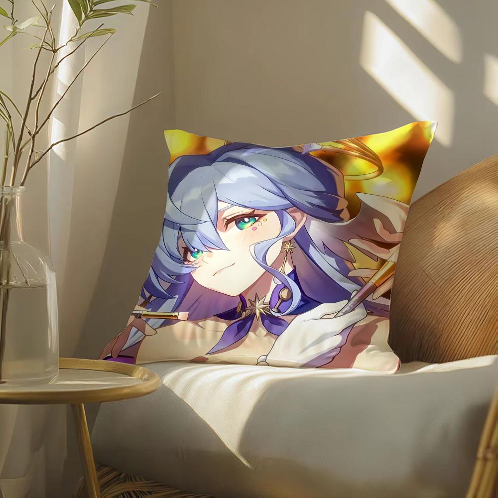 H-Honkai Star Rail Game ROBIN Pillow Case Silky Elegant Comfort Sofa Bed Invisible Zipper