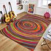 Green Abstract Wave Area Rug Non-Slip Washable Floor Mat Dark Doormat Natural Boho Carpet for Living Room Bedroom Minimalist