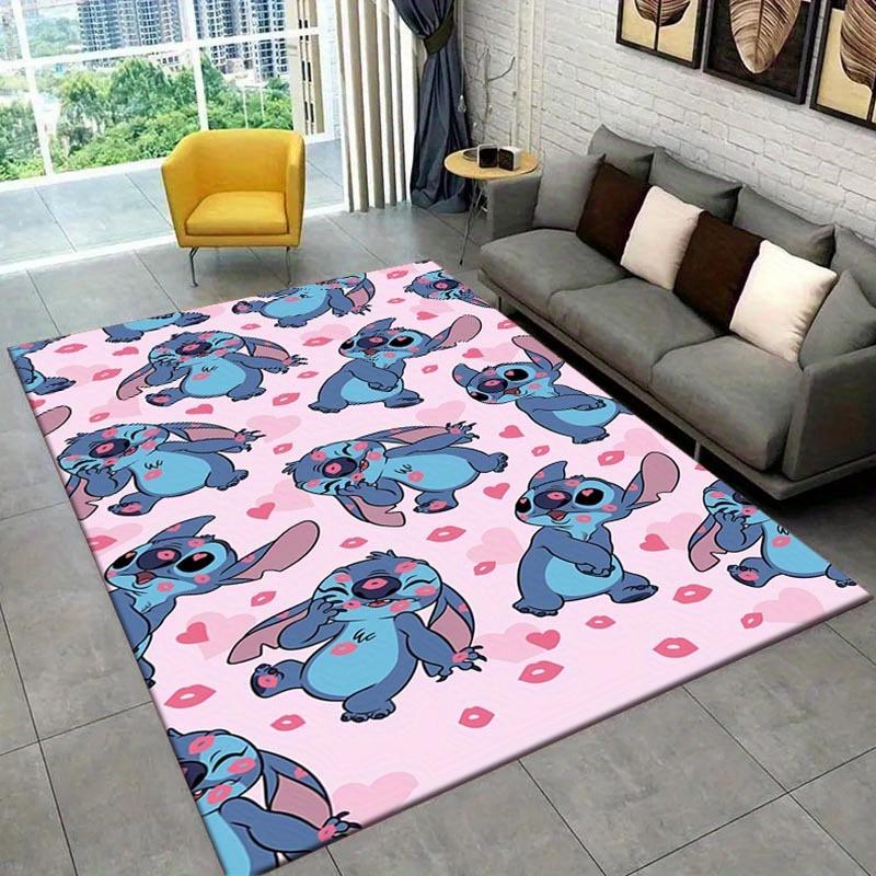 1pc Stitch Pattern Area Rug Soft Flannel Floor Mat for Living Room,Office,Bedroom and Carpet,Sofa Coffee Table Floor Mat