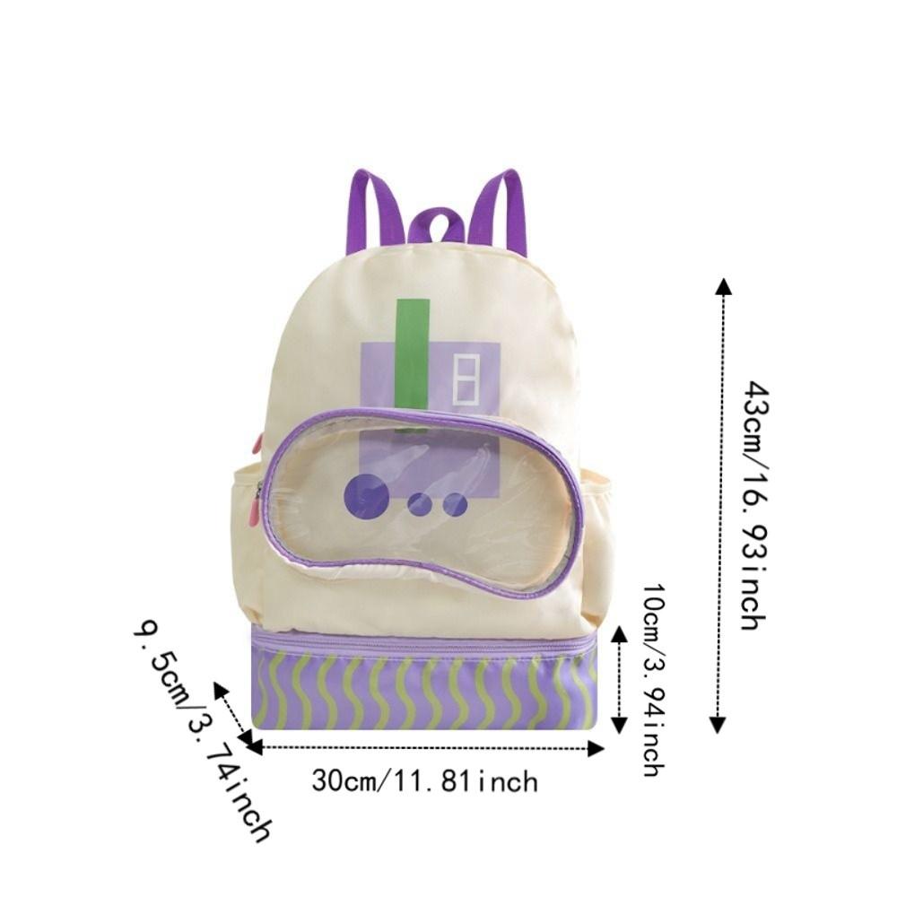 Waterproof Swim Backpack Wet Dry Separation Children's Swimming Bag Swimwear Storage