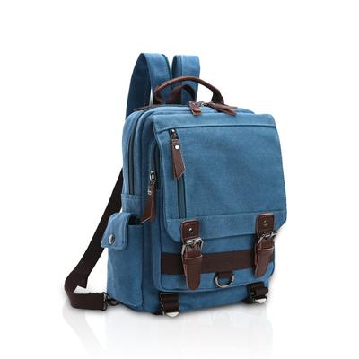 Mini Canvas Körper 2 Arten verfügbar [LeafIn] Rucksack, Stilvoll, Leicht, Tasche, Herren, Damen, Unisex, (Blau B)