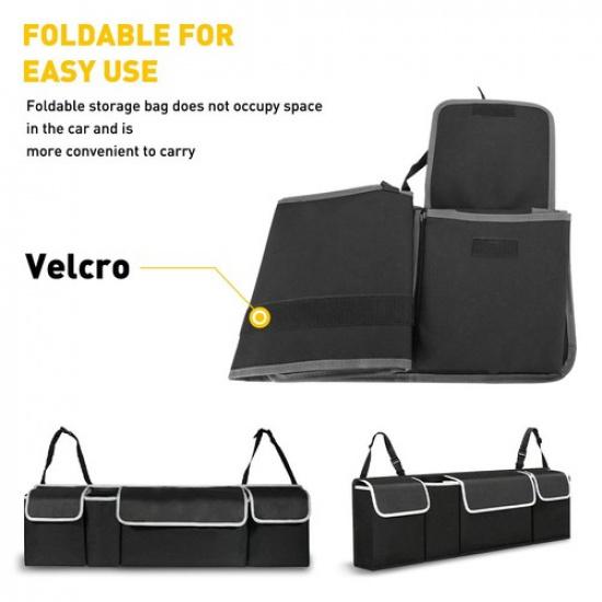 Oxford Trunk Cargo Storage Organizer Universal Bag for Hook Car Rear 4PC EOA