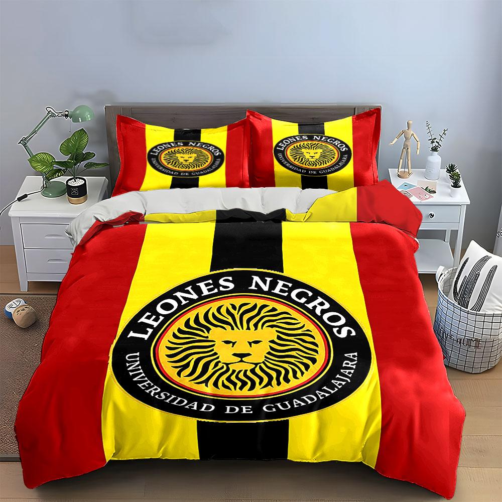 Leones Negros Lion Bedding Set Bedding Duvet Cover Set Duvet Cover Pillowcases (1 * Duvet Cover 2 * Pillowcases, without duvet insert)