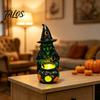 Spooky Halloween Table Centerpieces Witch Cauldron Lamp Figurine, Resin Scary Witches Lighted-Up Realistic Craft Cauldron, Festival Supplies