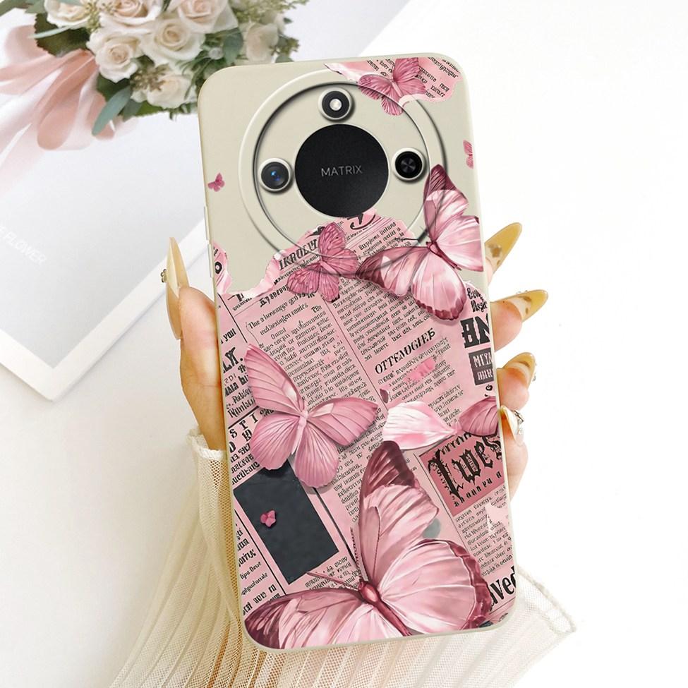 6.8'' For Honor X9c Smart Case Silicone Fashion Luxury Cute Cartoon Painted Cover For Honor X9c Smart Funda