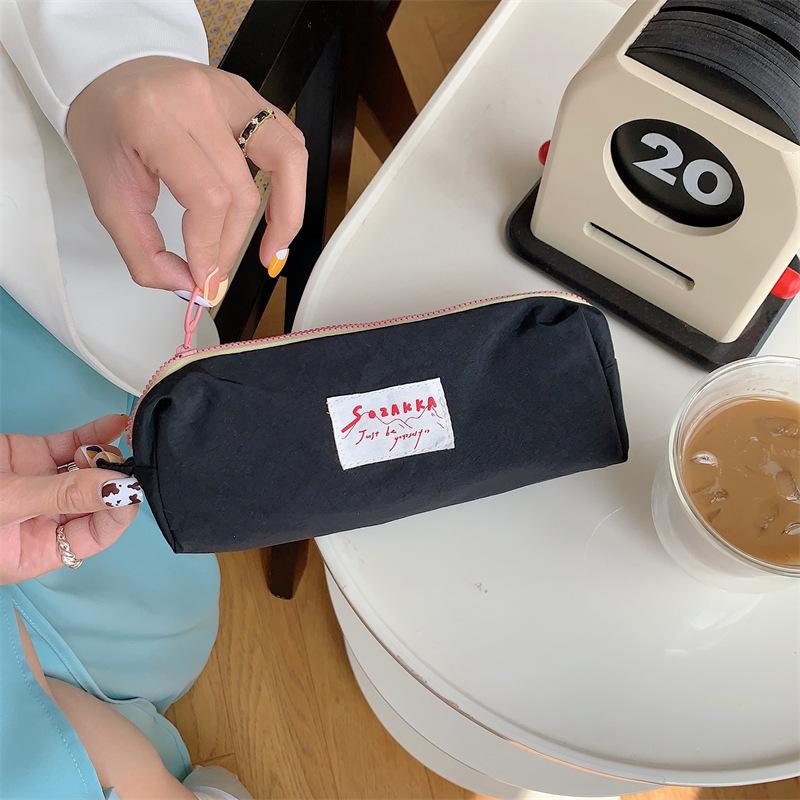 Pen Macaron Women Pouch Cosmetic Bag Portable Storage Bag Pen Bag Bag Toiletry