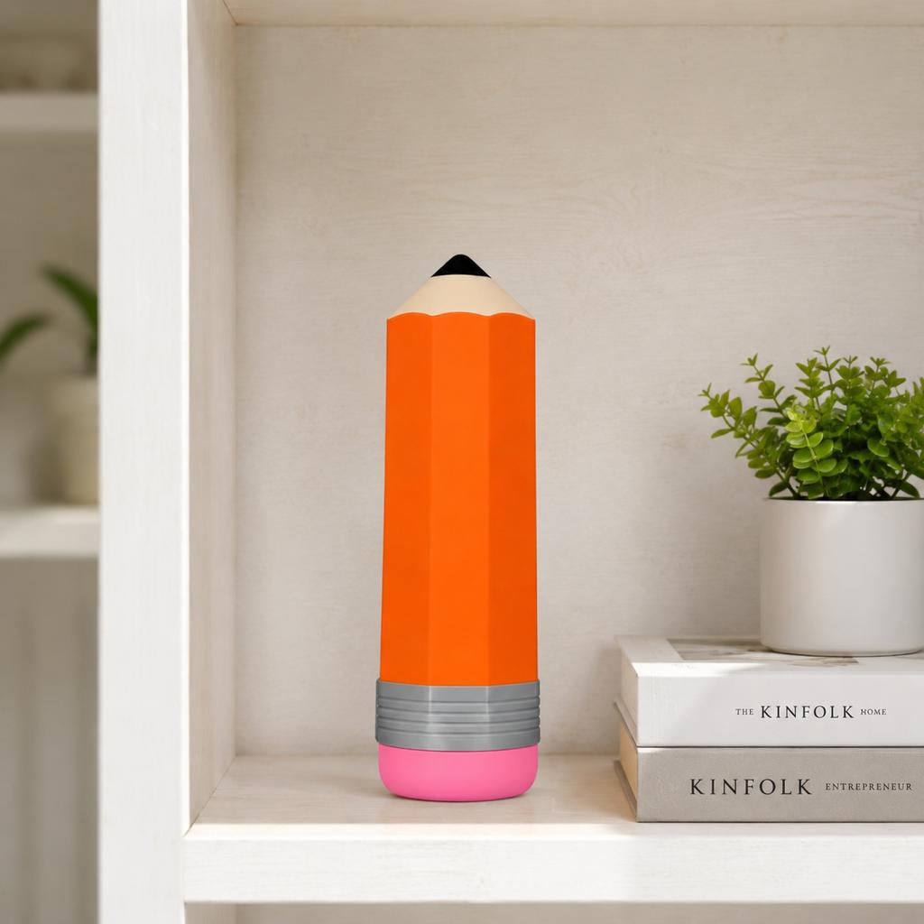 Pencil Shaped Pencil Case Stationery Box 3D Printed Model Toy Storage Container for School Desk Organization and Office Supplies Holder