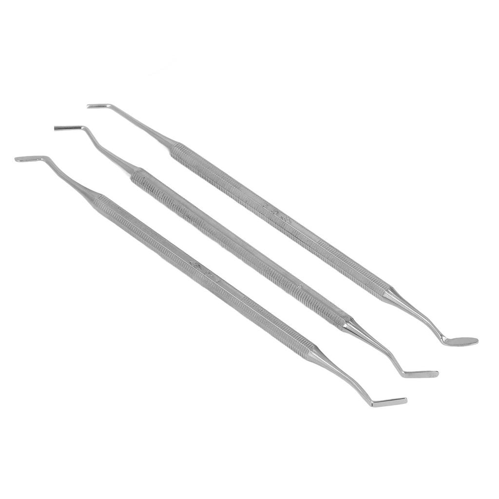 3 Pcs Dental Tools Rust Resistant Stainless Steel Tooth Filling Set Dental Scraper Tooth Tartar