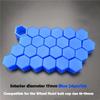 24pcs/package 17/19/21mm Silicone Hexagonal Socket Car Wheel Hub Screw Cover Nut Caps Bolt Rims Exterior Decoration Protection