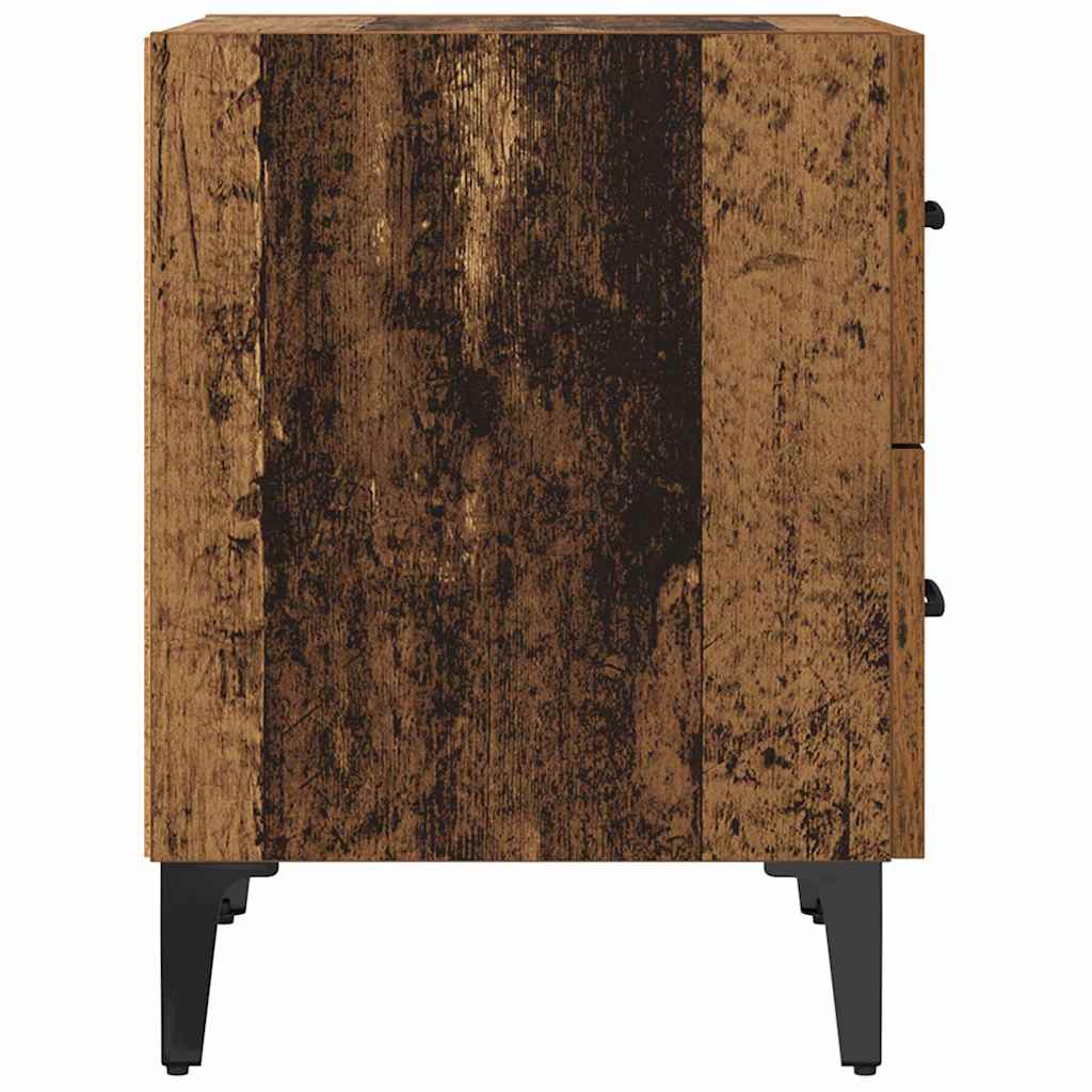 Nightstand Rustic Wood Look 40 x 35 x 47.5 cm Engineered Wood
