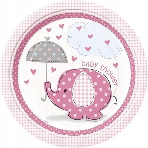 Talerzyki „Baby Shower” 22,5 Cm, 8 Szt.